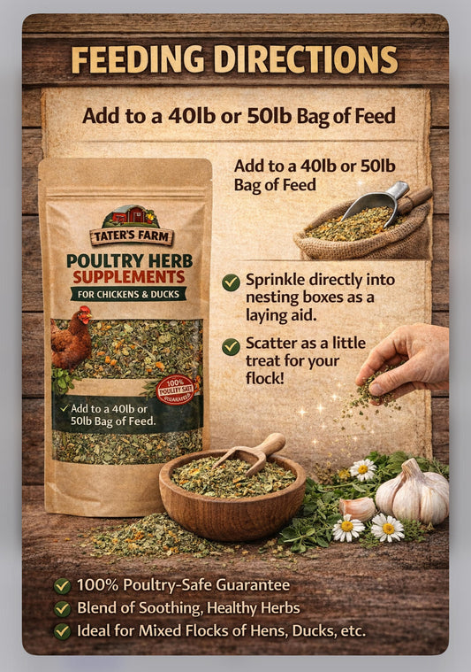 Poultry Herb Supplement 8 oz, Supports up to 25 Birds