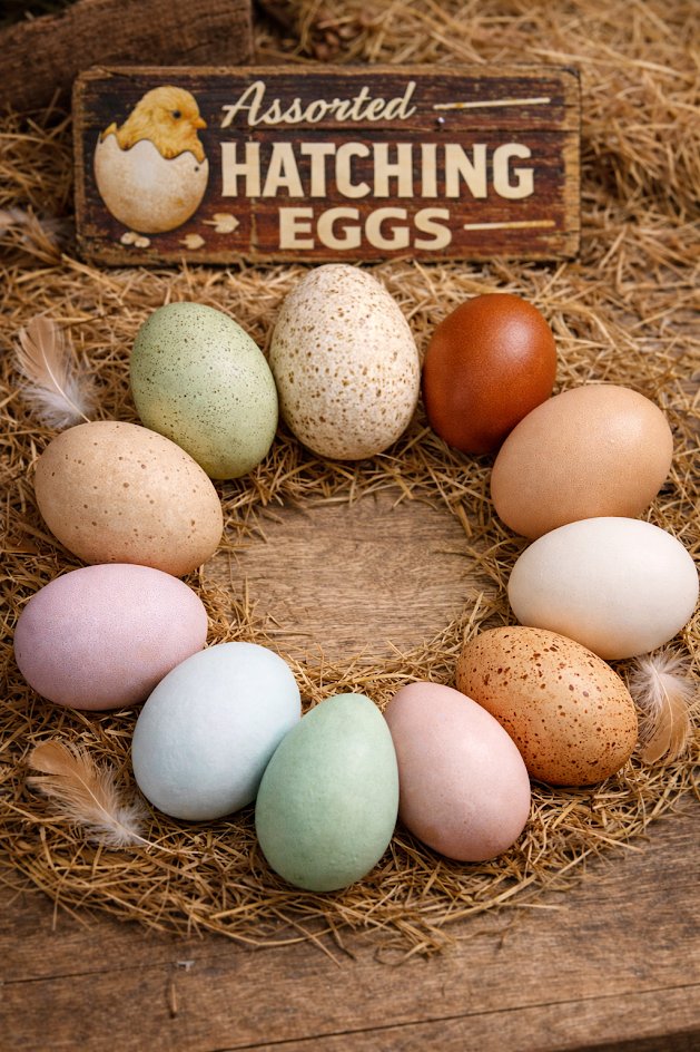 Fertile Chicken Hatching Eggs