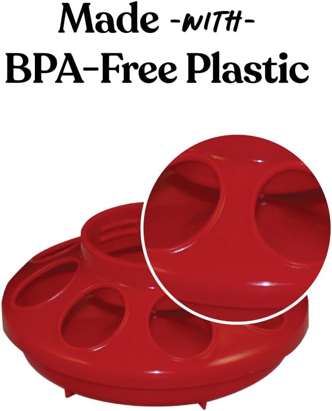 Chick Feeder & Water Set, Holds 1 quart, Screw on Bases for Easy Cleaning