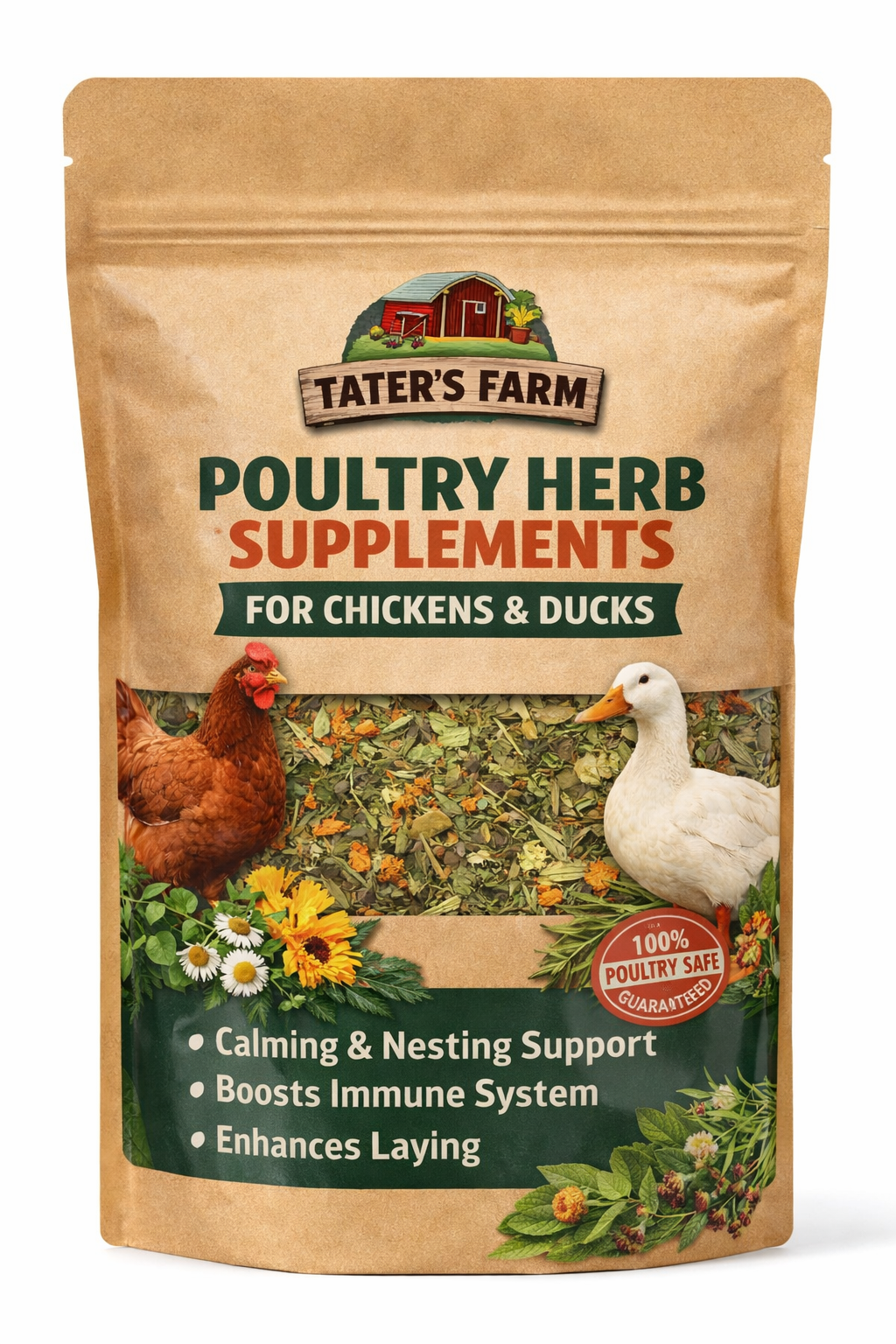 Poultry Herb Supplement 8 oz, Supports up to 25 Birds