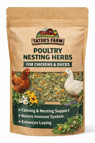Poultry Nesting Herbs, Includes Oregano, Basil, Red Pepper Flakes, Garlic, Rosemary, Lavendar, and More! Tater's Farm! 8oz, 16oz, 32oz