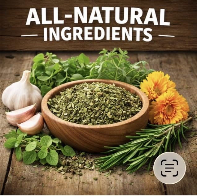 Poultry Nesting Herbs, Includes Oregano, Basil, Red Pepper Flakes, Garlic, Rosemary, Lavender, and More! 8oz, 16oz, 32oz