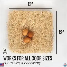 Tater's Farm- Premium Herb-Infused Nesting Pads, for Chickens & Ducks, Includes Aromatic Poultry Nesting Herbs, 13x13 Inch